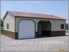 Enclosed Garage with Storage