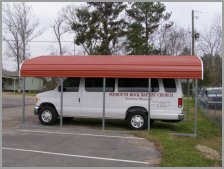 Single Carport Chruch Van