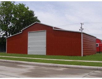 Carolina Barn | Boxed Eave Roof | 44W x 26L x 11H | Raised Center Aisle